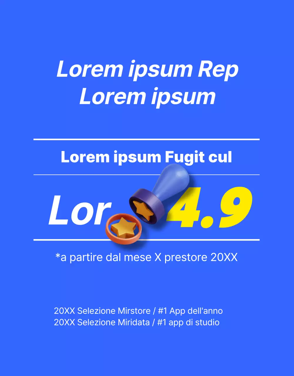 Promuovete un accordo per una lezione di inglese kitsch blu e giallo