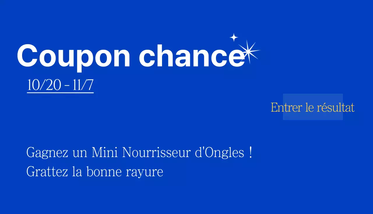 Loterie de l'événement du salon de beauté et de manucure sur fond bleu
