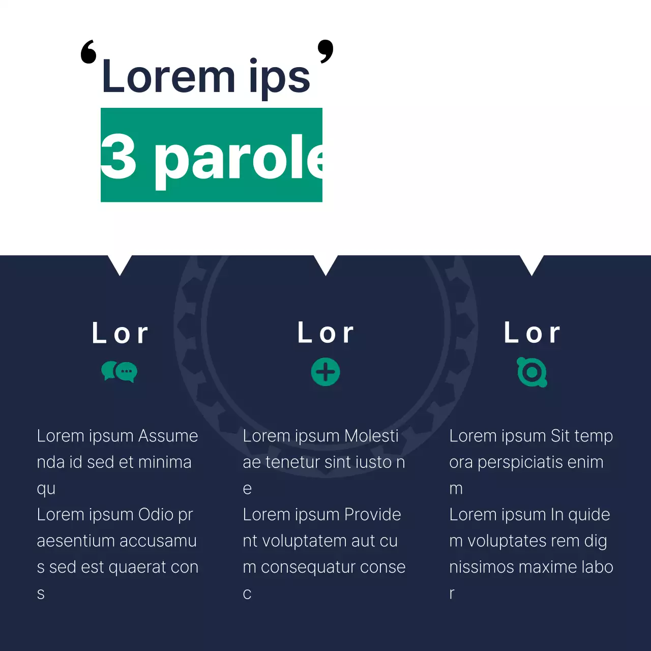 Un semplice libretto di promesse elettorali in blu e bianco.