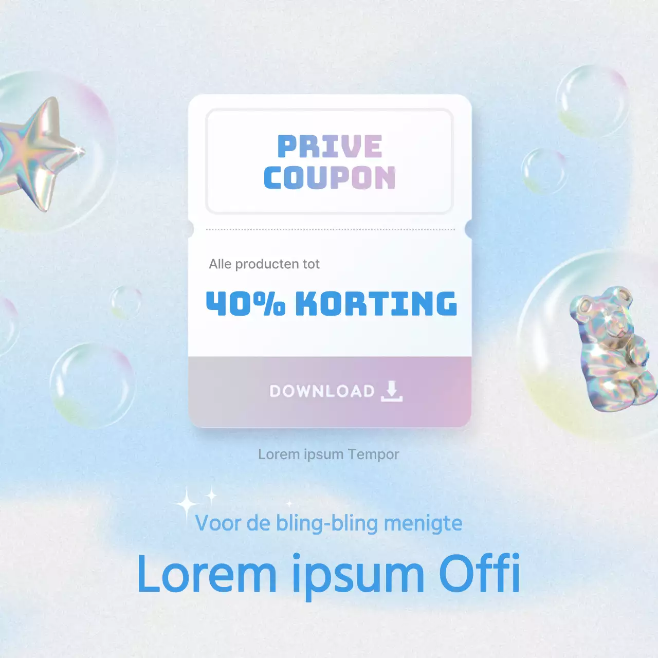 Black Friday-aankondigingen met een lichtblauwe, trendy uitstraling