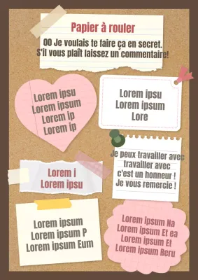 Un article sur les jolis papiers à rouler en brun et rose