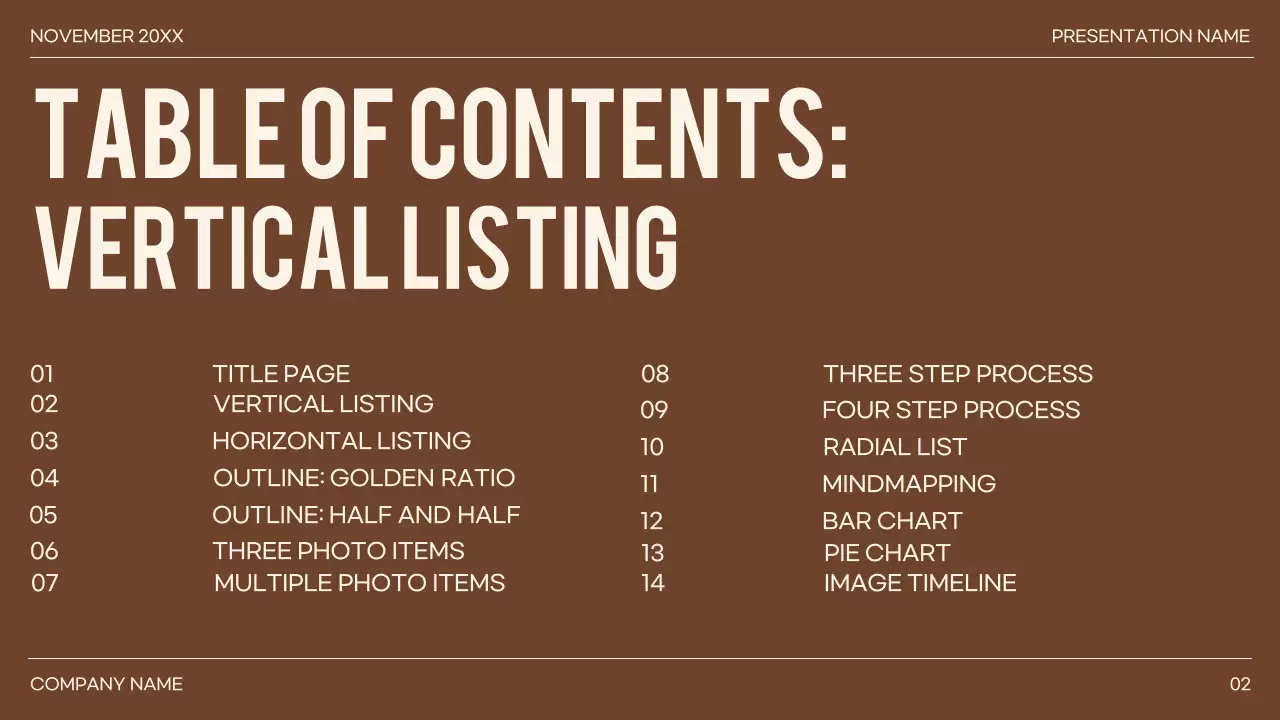 Presentasi Panduan Minimalis Brown