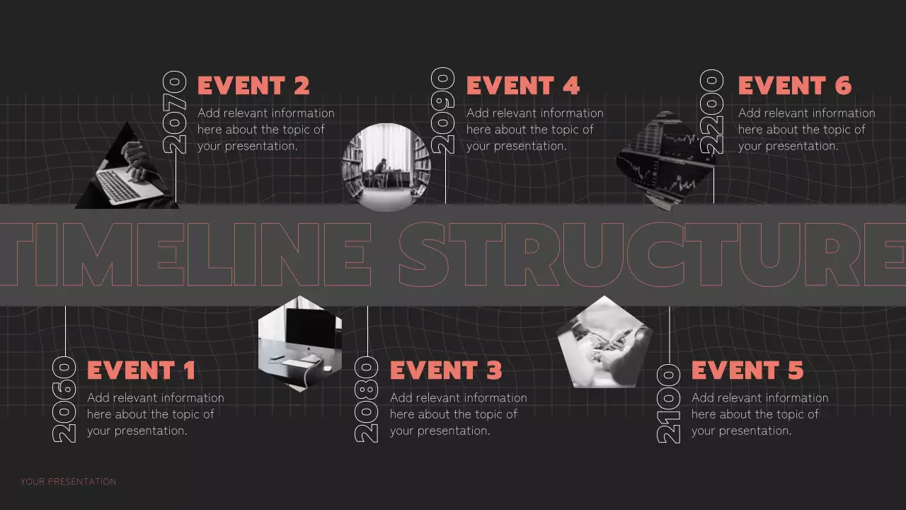 검은색과 주황색의 모던한 다중 페이지 레이아웃 보고서