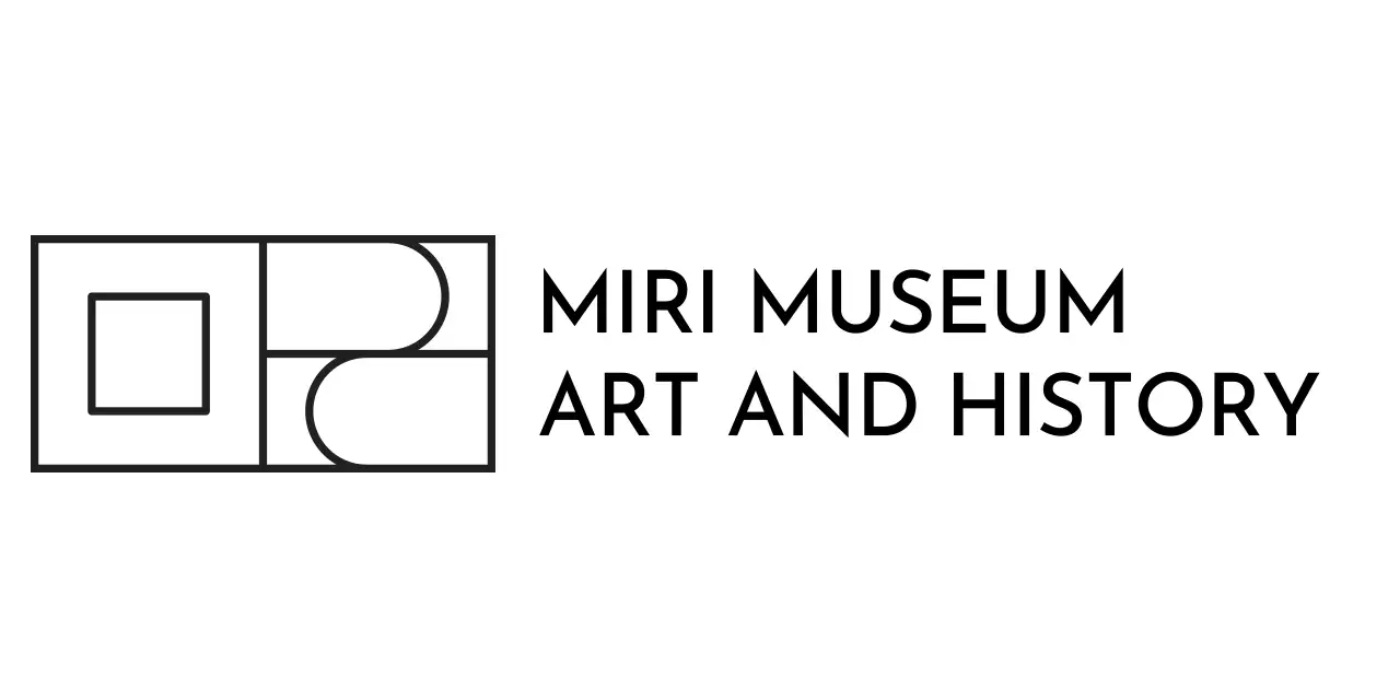 Brand logo with an art museum concept