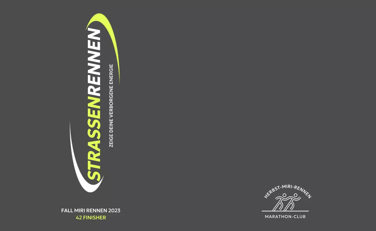 Sauberes Marathondesign mit Illustrationen