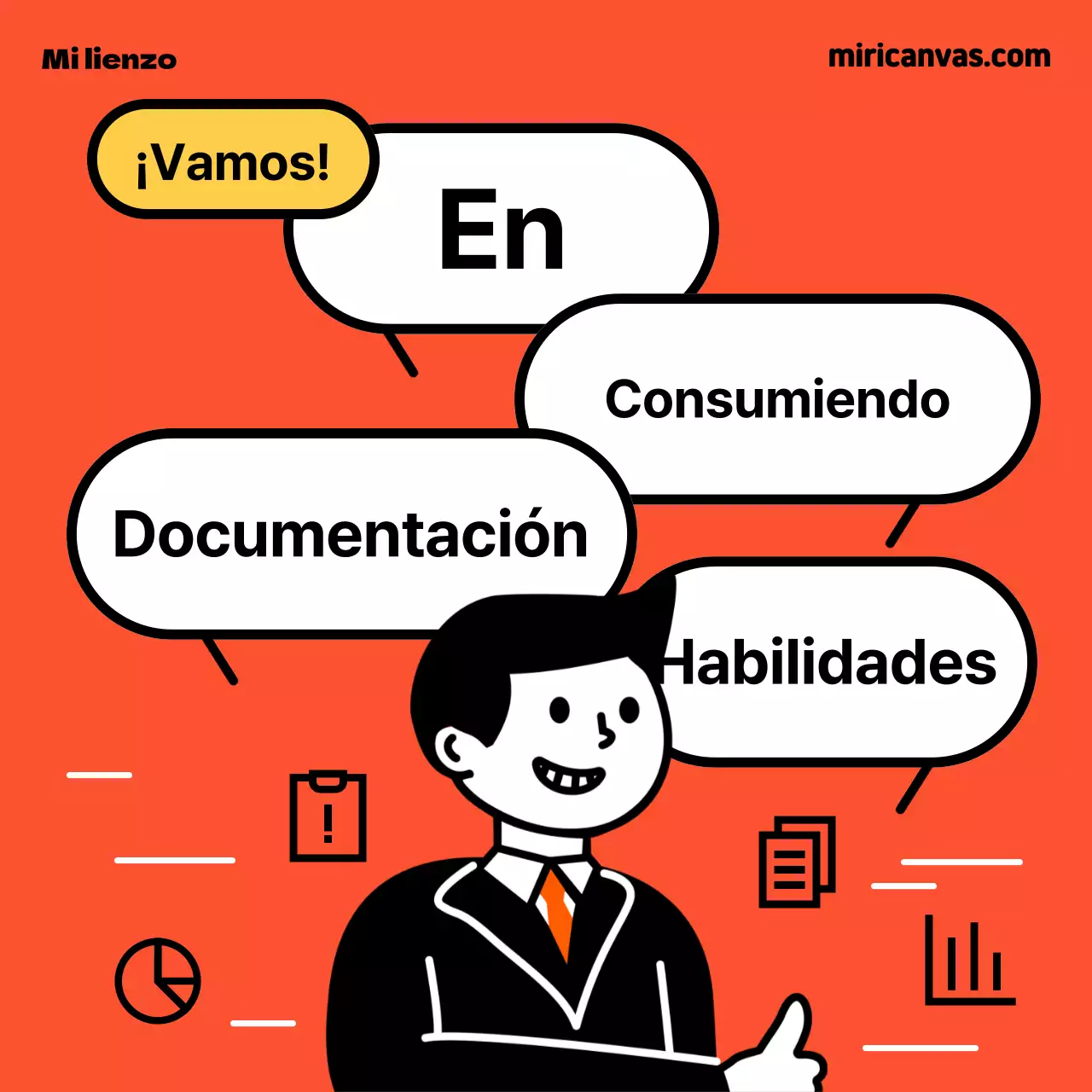 Una sencilla introducción roja y amarilla a la escritura para estudiantes de primer curso