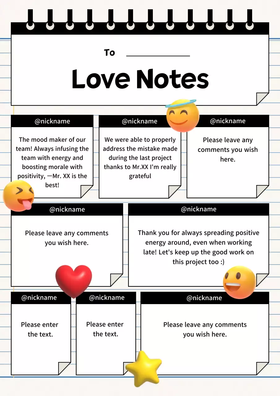 White Modern Love Diary Poster