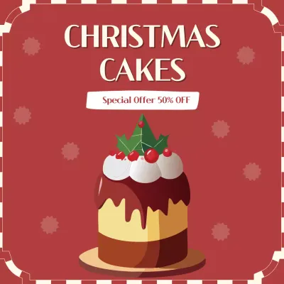 크리스마스 케이크 세일 체리
