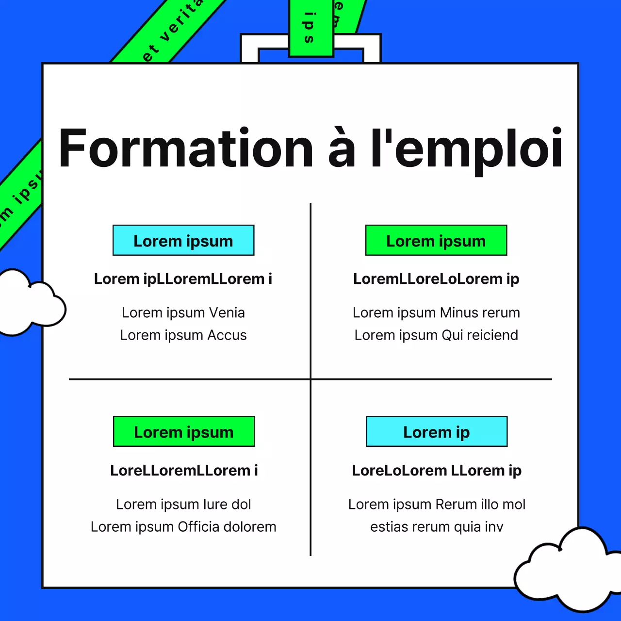 Tutoriel du système de formation à l'emploi simple de Blue