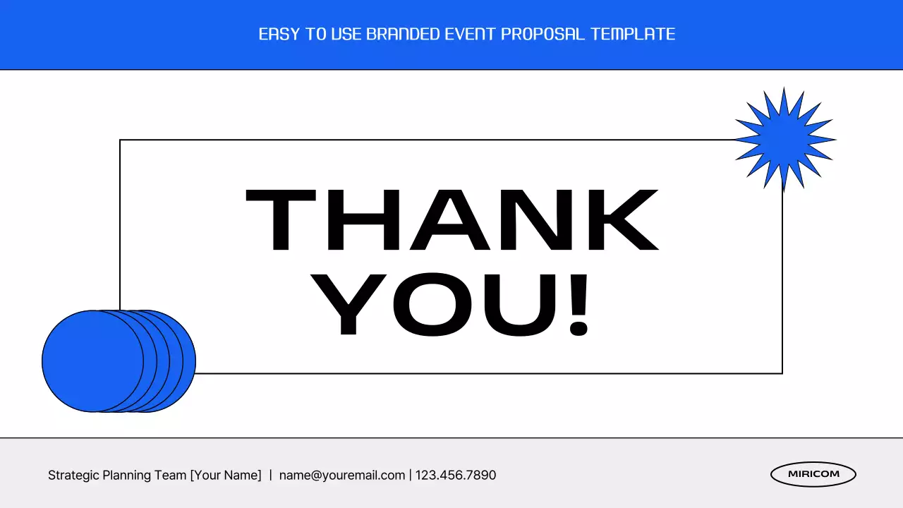 Blue Modern Event Plan Document Presentation