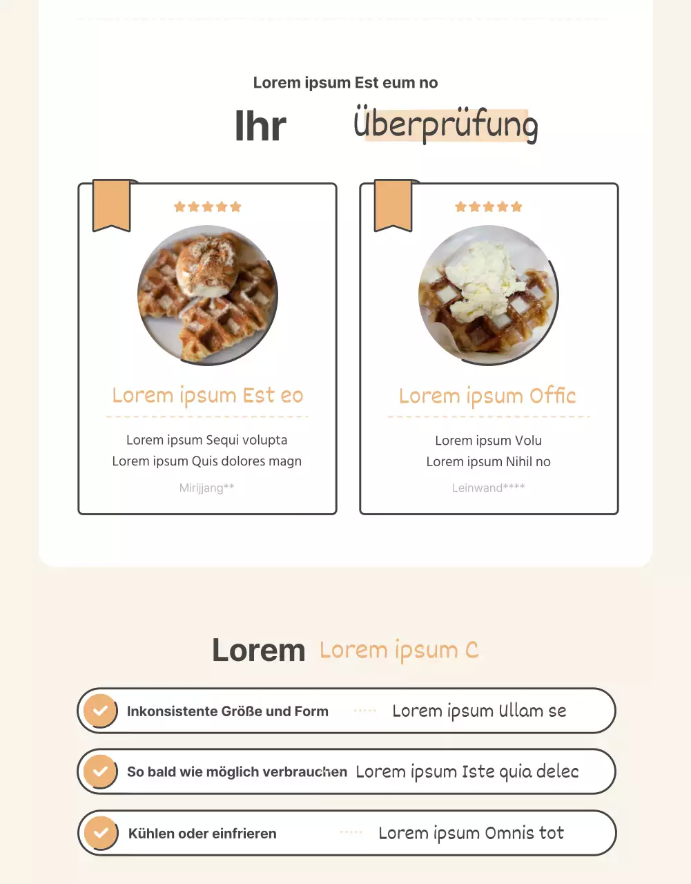 Förderung des Verkaufs eines einfachen gehäkelten orange-beigen Kragens