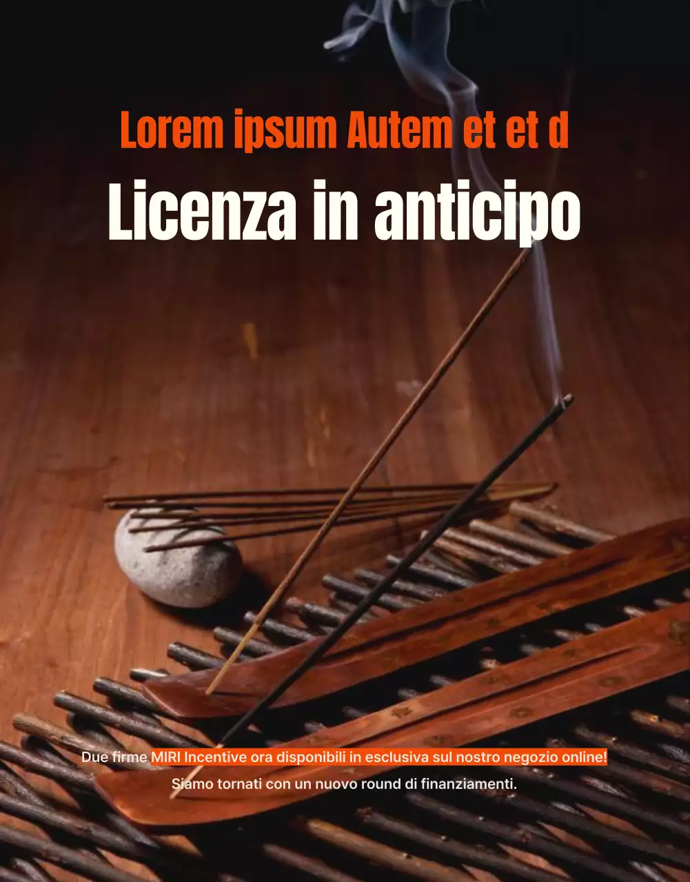 Una guida vintage al finanziamento degli incentivi con accenti arancioni