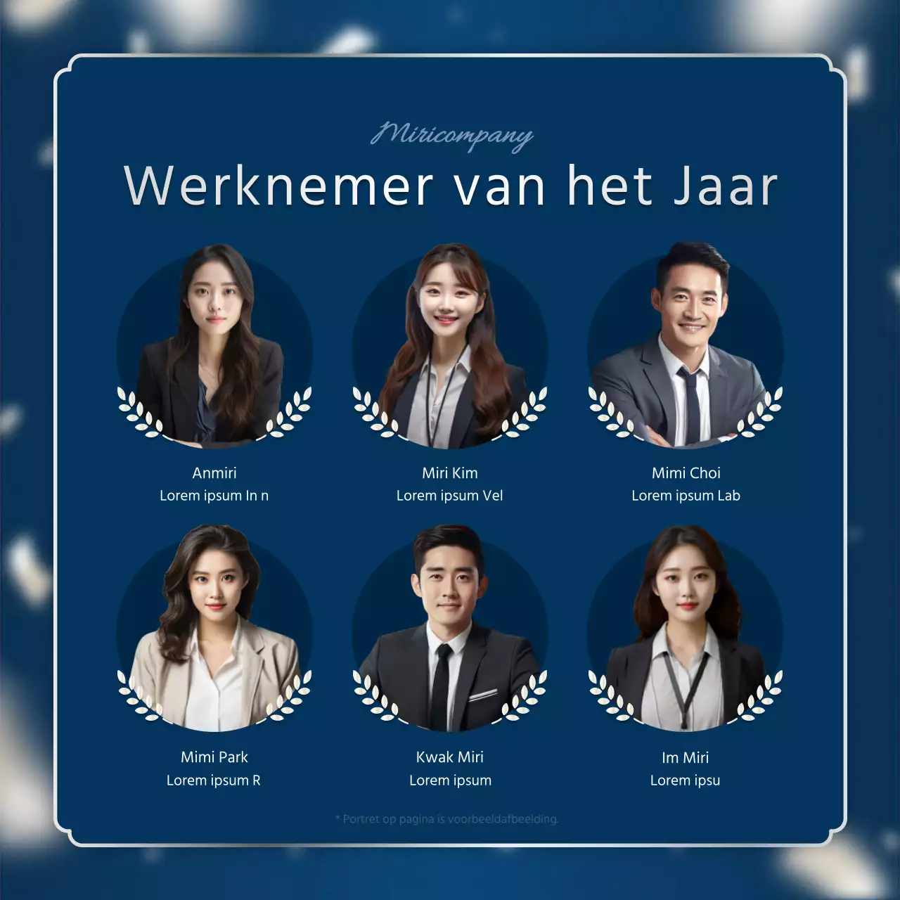 Een luxueuze eindrapportage in marineblauw en zilver