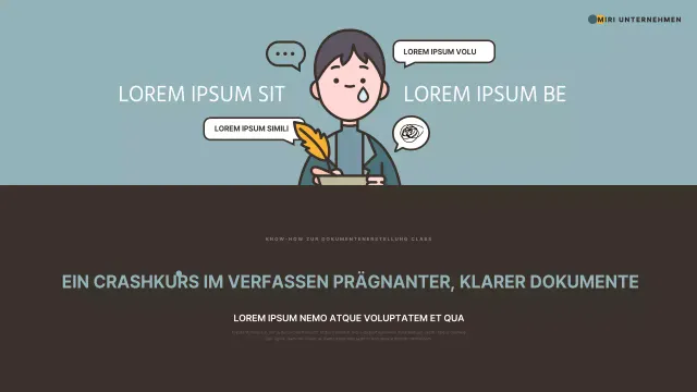 Förderung einer einfachen mintfarbenen und gelben Schreibspezialität