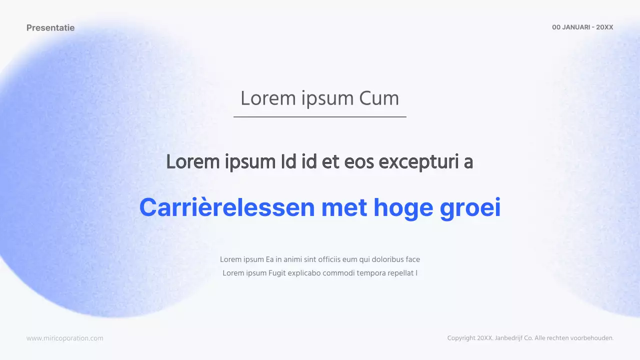 Cursusmateriaal Moderne HR Loopbanen in Blauw en Zwart