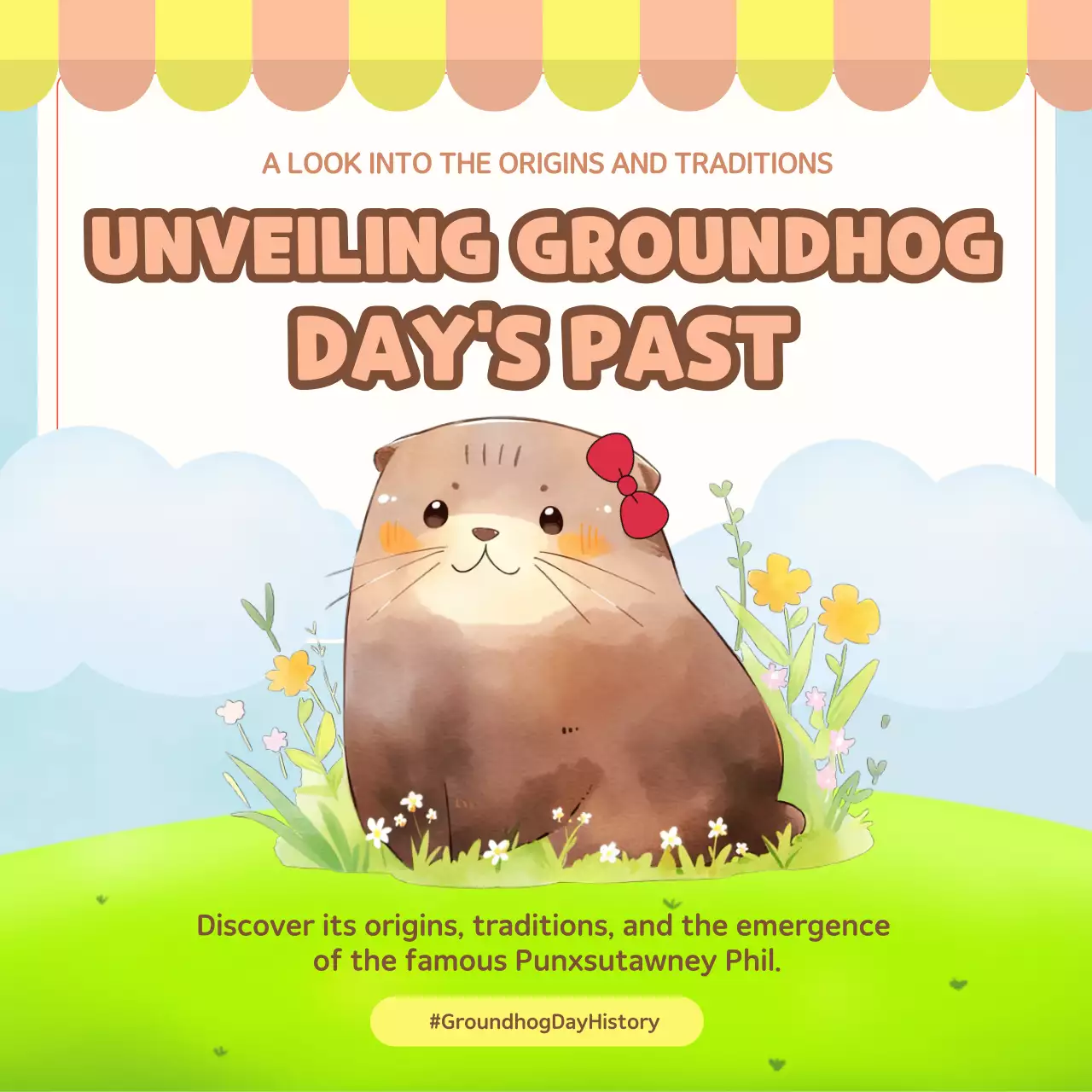 Brown Cute Tradition Guide Social Media Post