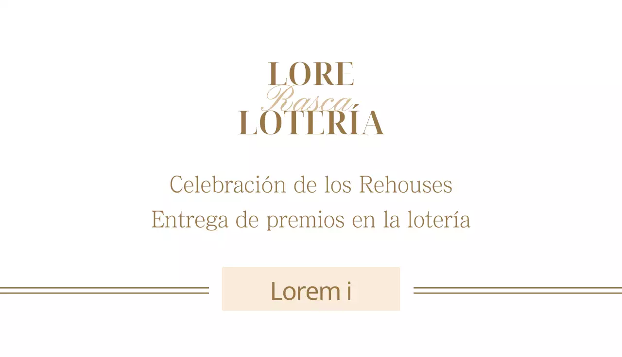 Lotería para fiestas de fin de año con detalles dorados sobre fondo negro