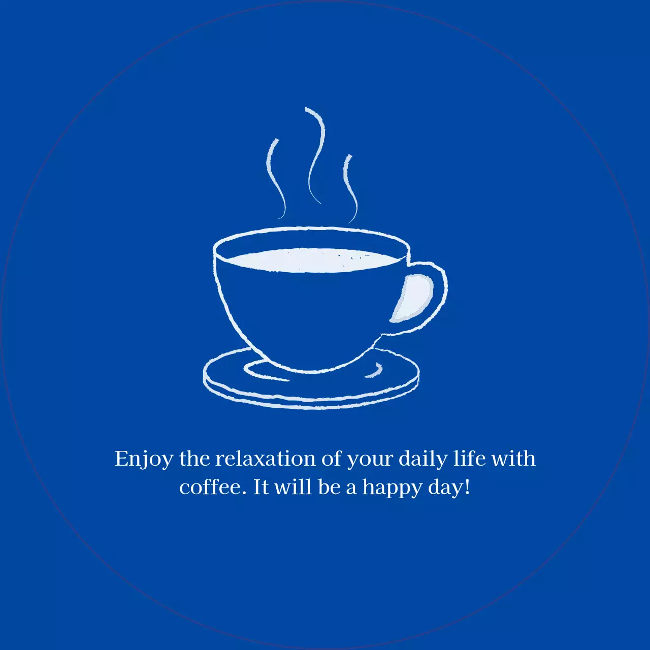 블루의 고급스러운 패턴 컨셉의 카페