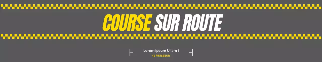 Conception marathon avec une sensation de route