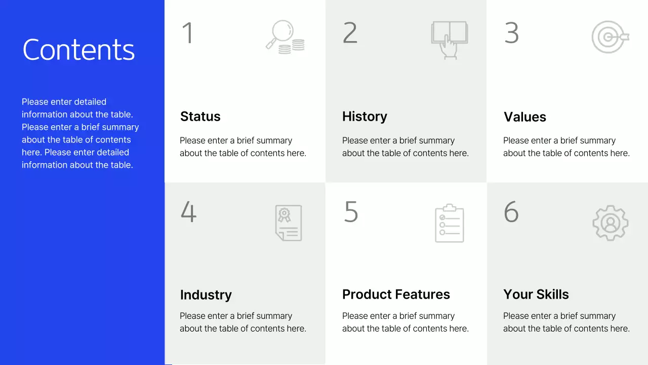 블루 모던 헬스케어 프리젠테이션