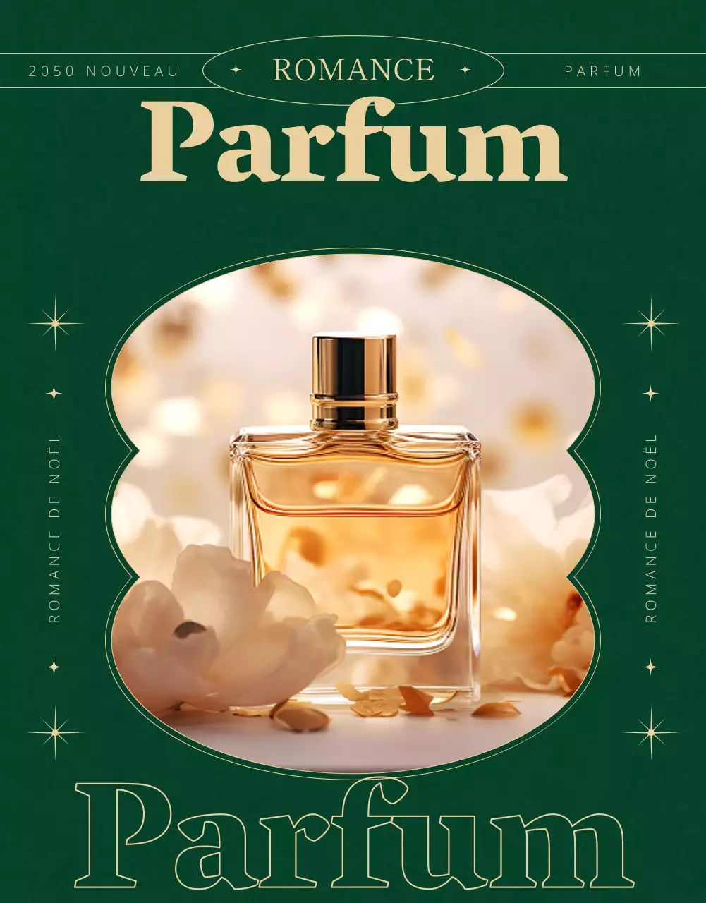 Promouvoir un parfum de Noël vert et luxueux