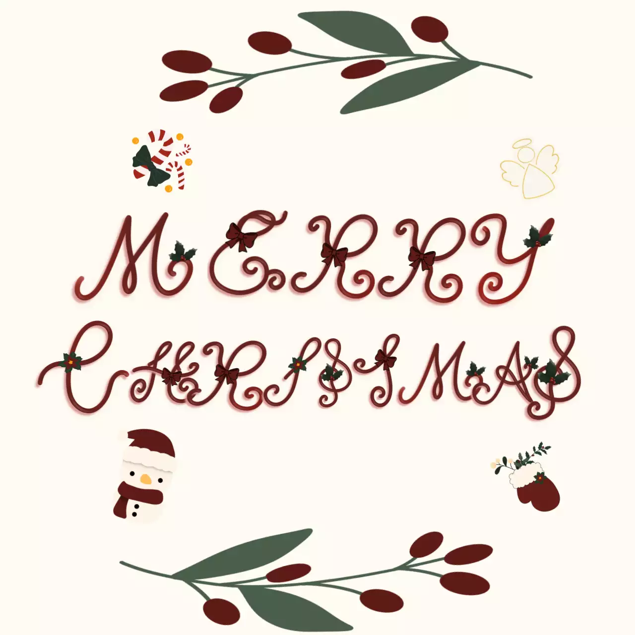 메리 크리스마스 카드