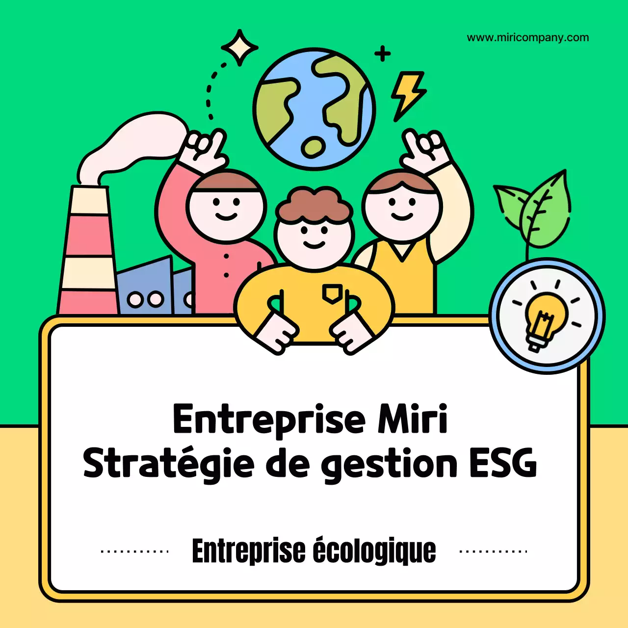 Expliquez votre stratégie ESG verte et jaune kitsch