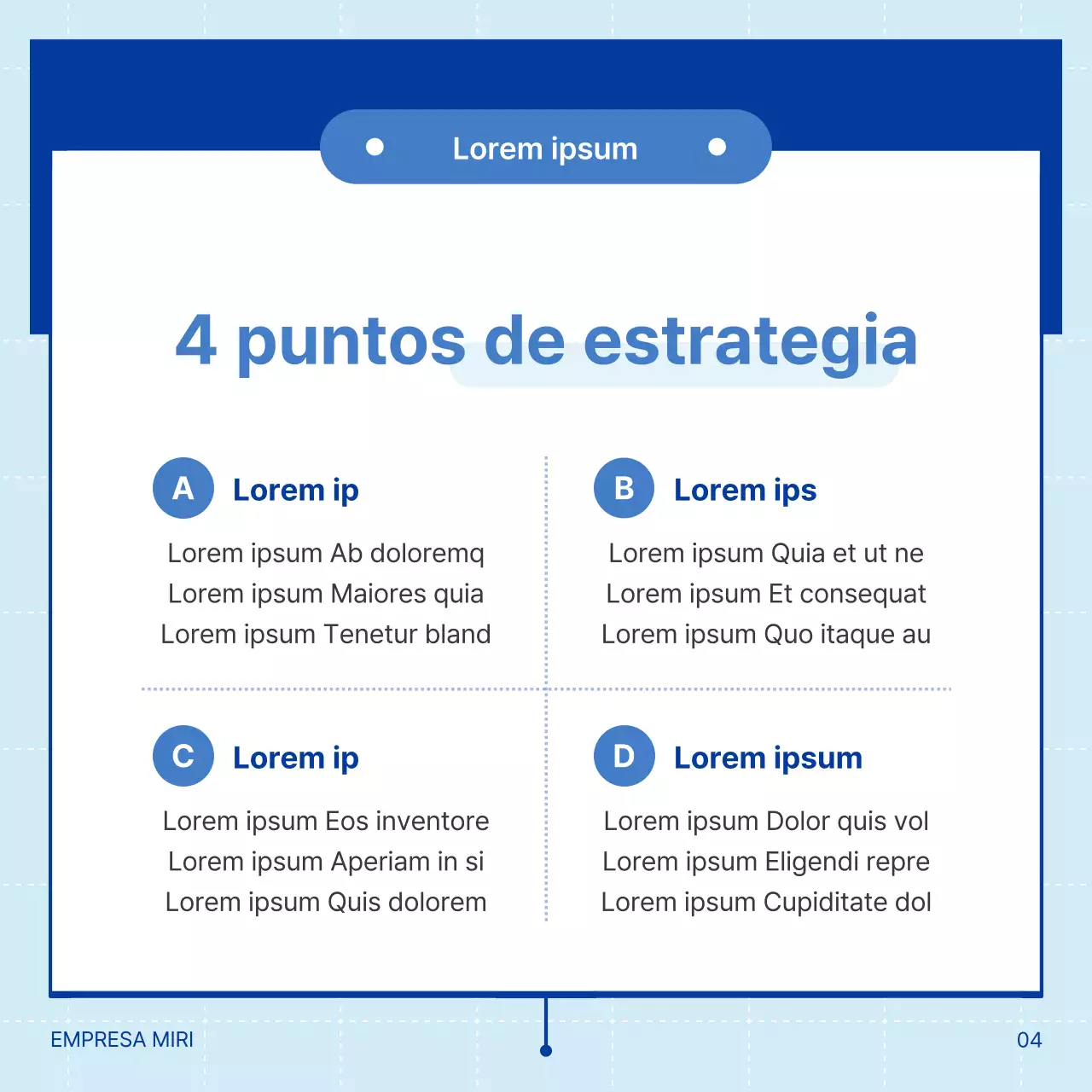 Ilustración sencilla de consultoría de formación corporativa en azul y azul claro