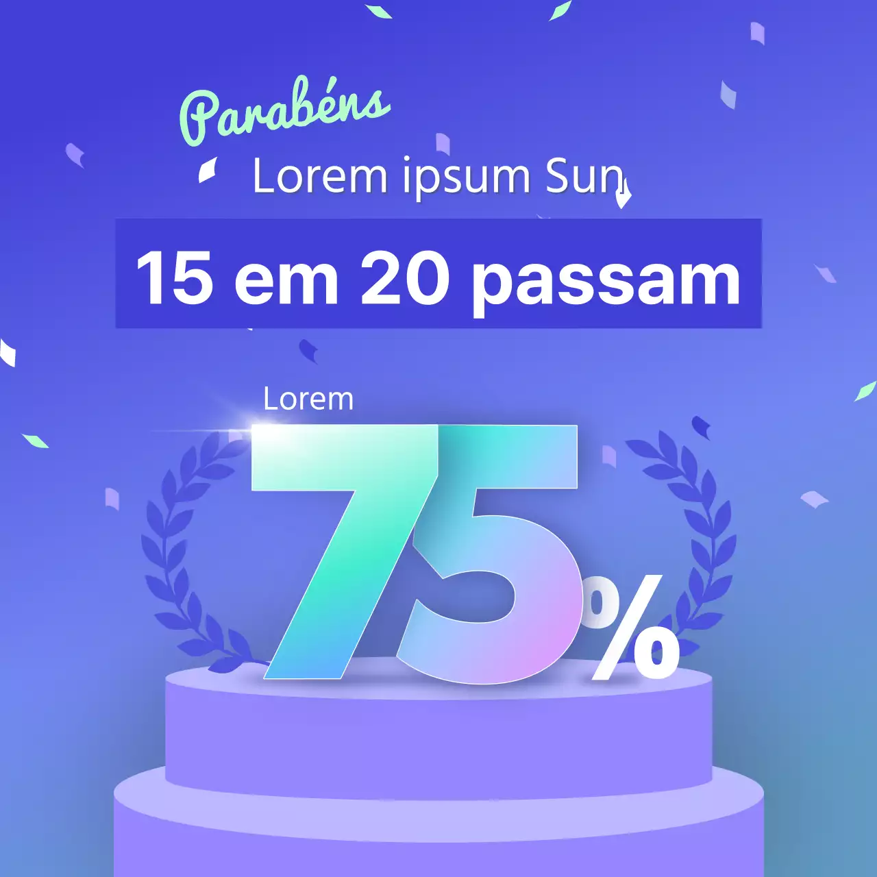Promover números de admissão azuis e kitsch