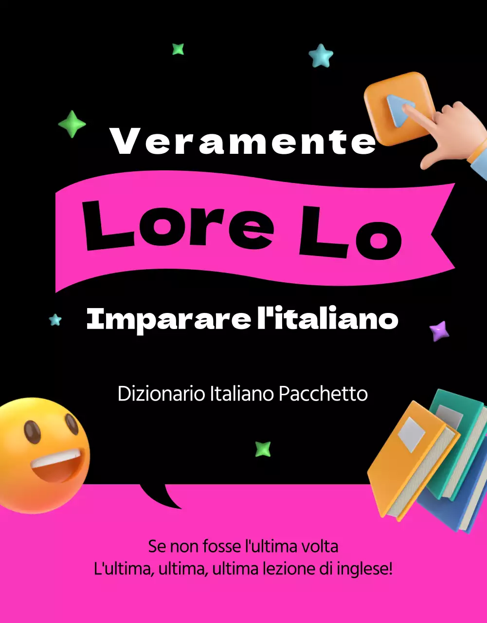 Promuovere l'apprendimento della lingua inglese in nero e in rosa
