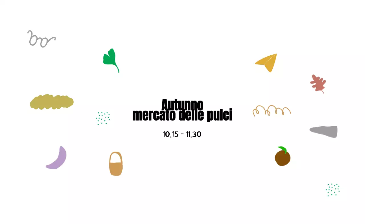 Un mercatino stagionale di illustrazioni vintage