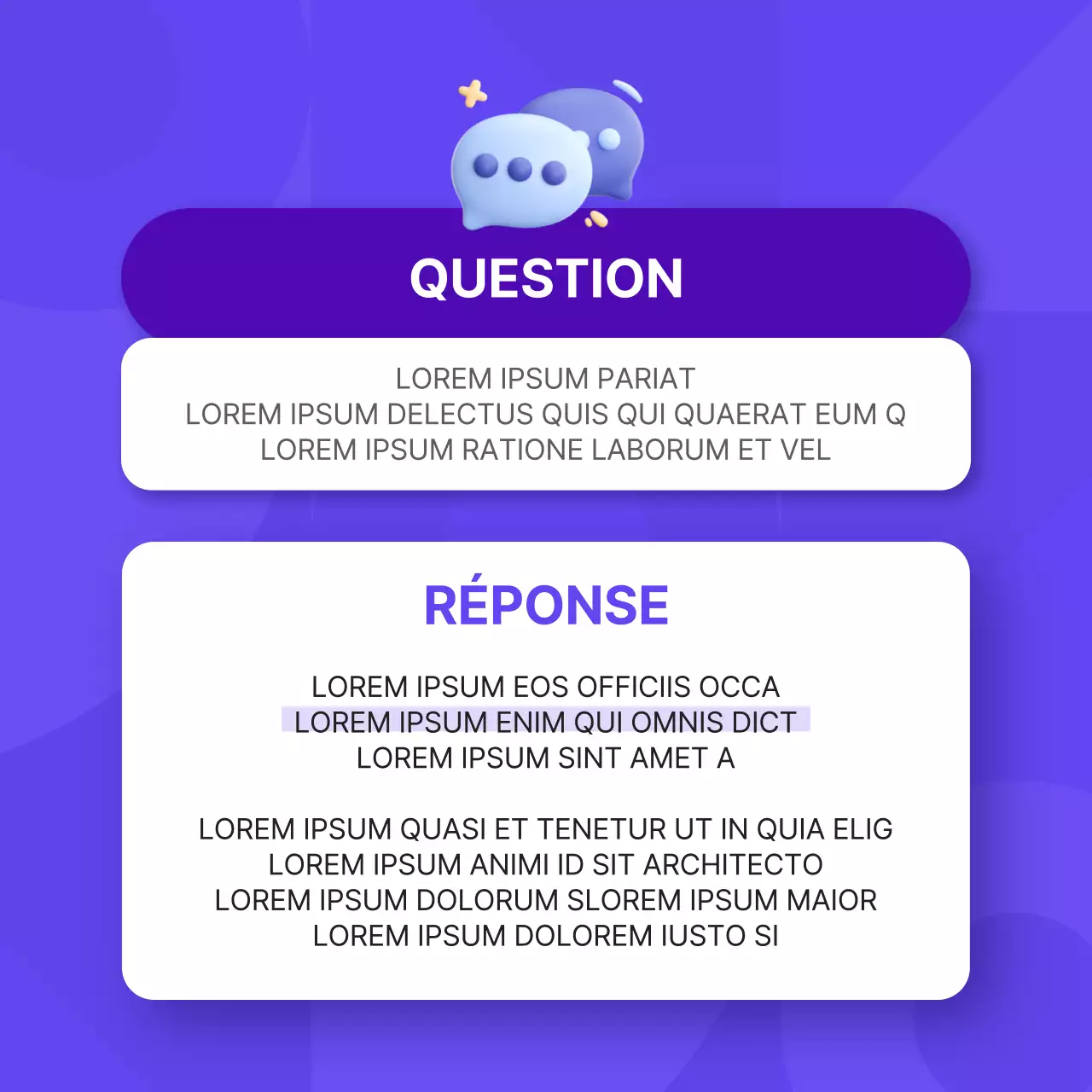 Promouvoir un entretien de personnalité d'entreprise simple en violet et rose