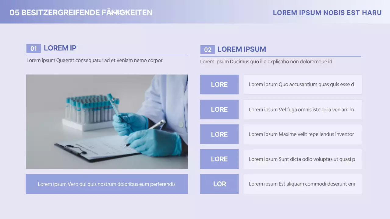 Yonboras minimalistisches medizinisch-pharmazeutisches Unternehmensprofil