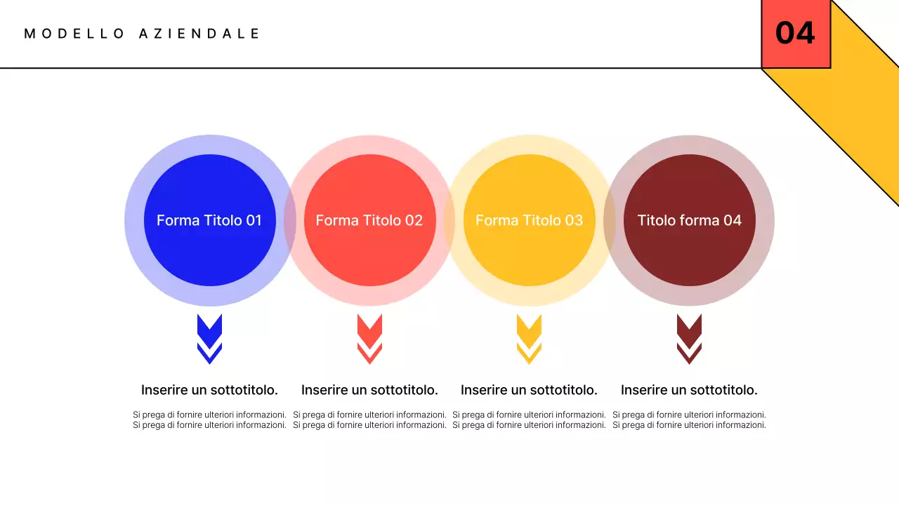 Un semplice rapporto commerciale in giallo e rosso