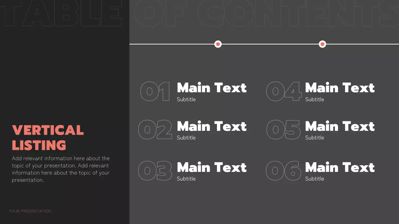 검은색과 주황색의 모던한 다중 페이지 레이아웃 보고서