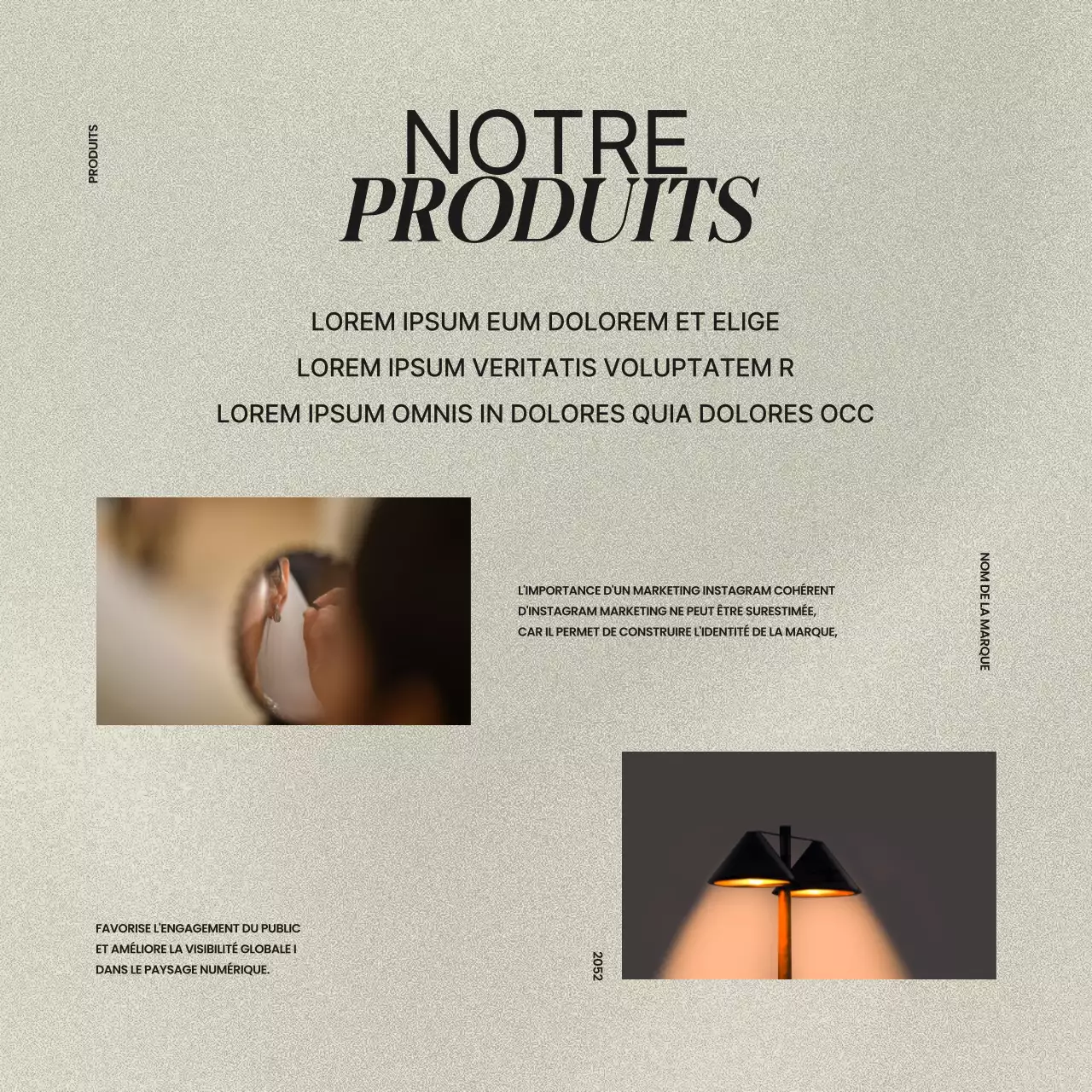 Un article sur les kits de marque des médias sociaux en marron et rouge.