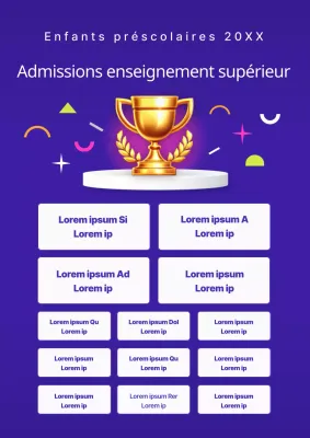 Annonce de la liste des admissions à l'université en tendance de Blue