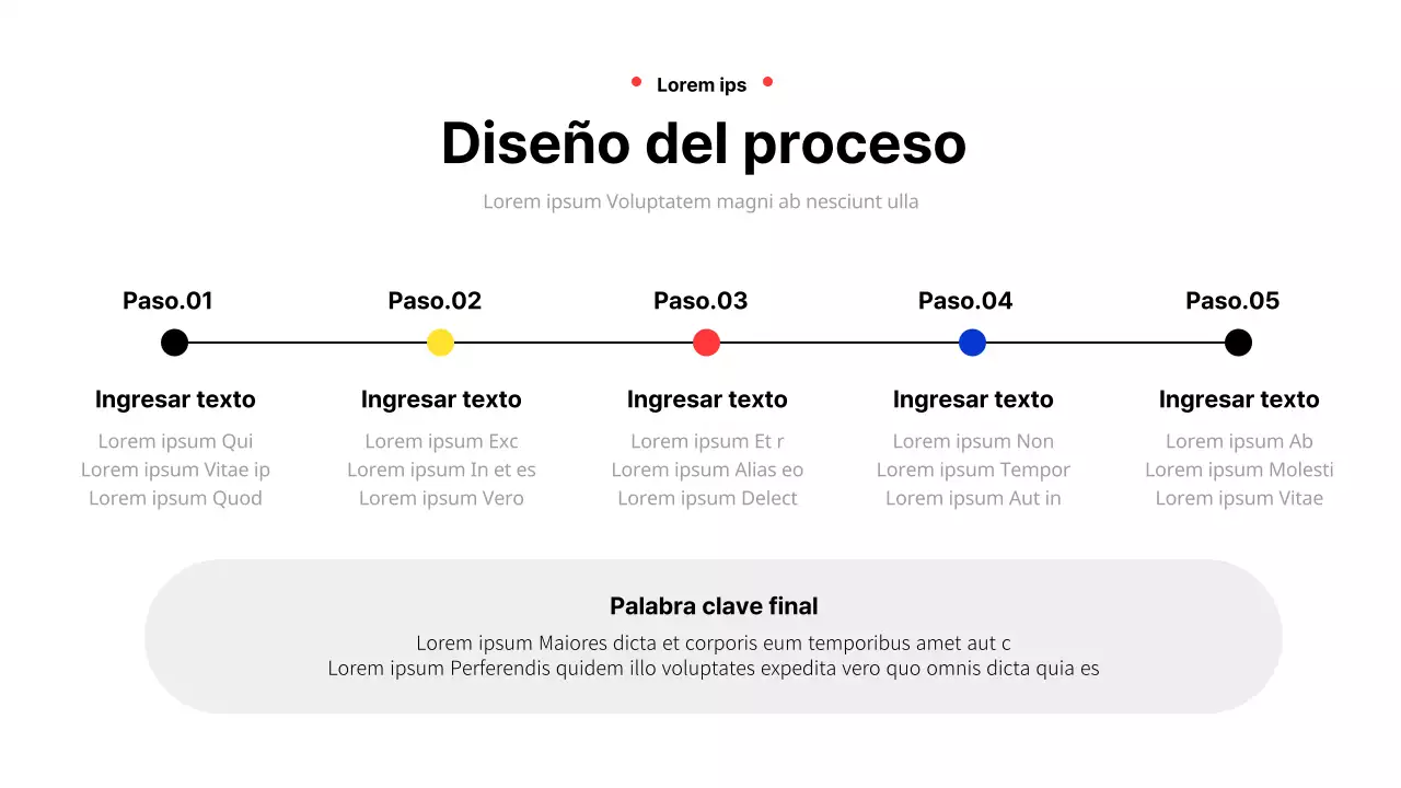 Informe empresarial geométrico en amarillo y rojo