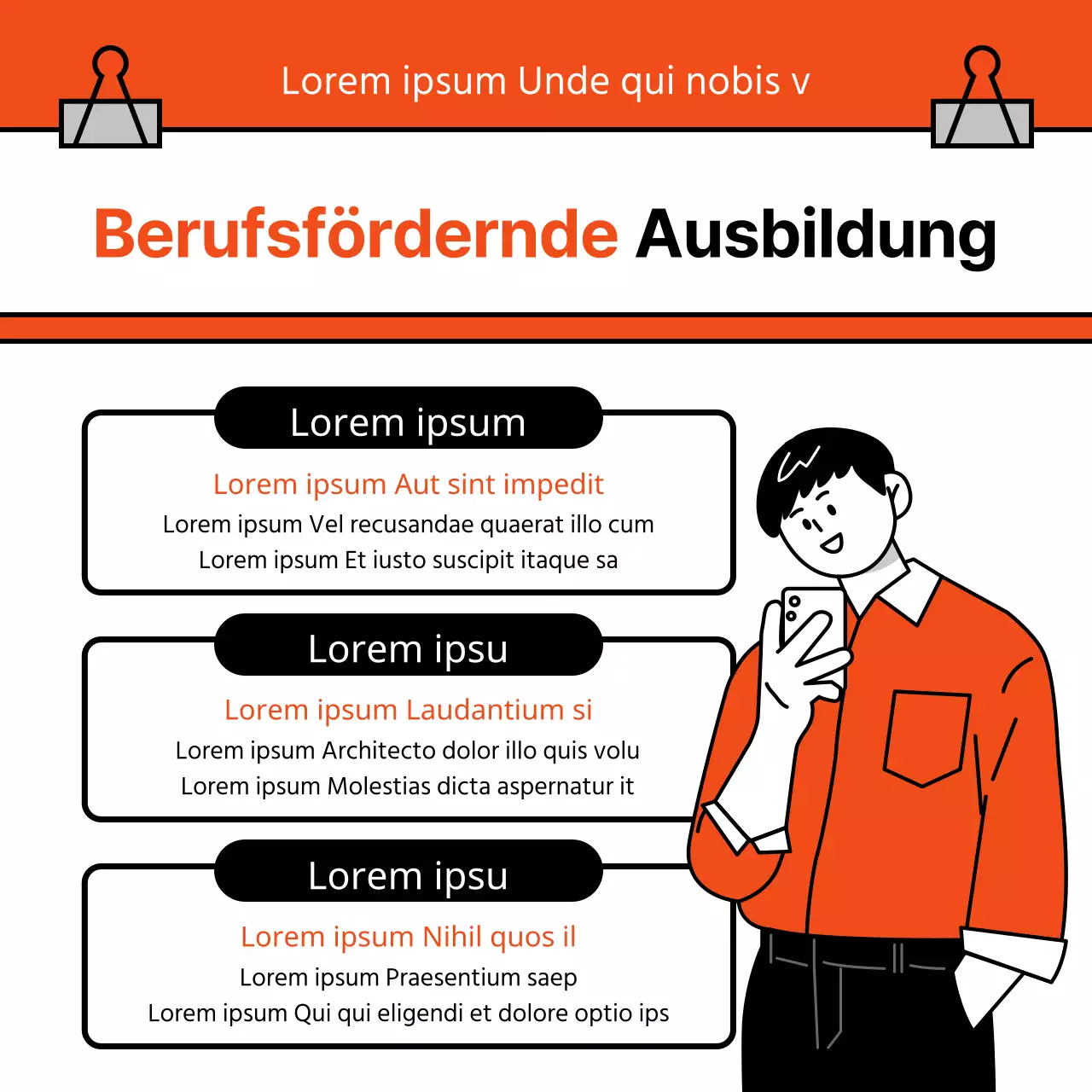 Über das orange-schwarze Programm für einfache Berufsausbildung