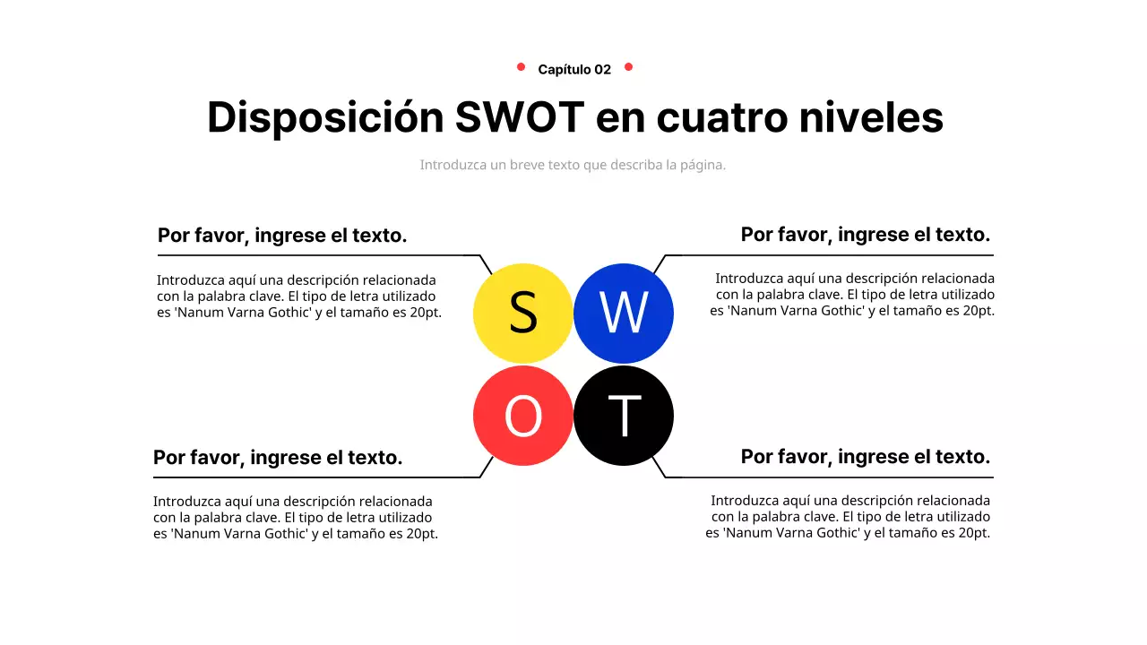 Informe empresarial geométrico en amarillo y rojo