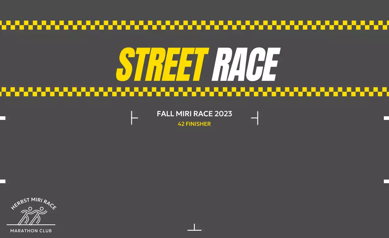 Marathon-Design mit straßenähnlichem Gefühl