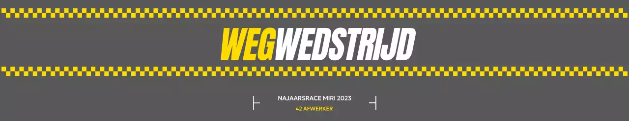 Marathonontwerp met een weggevoel