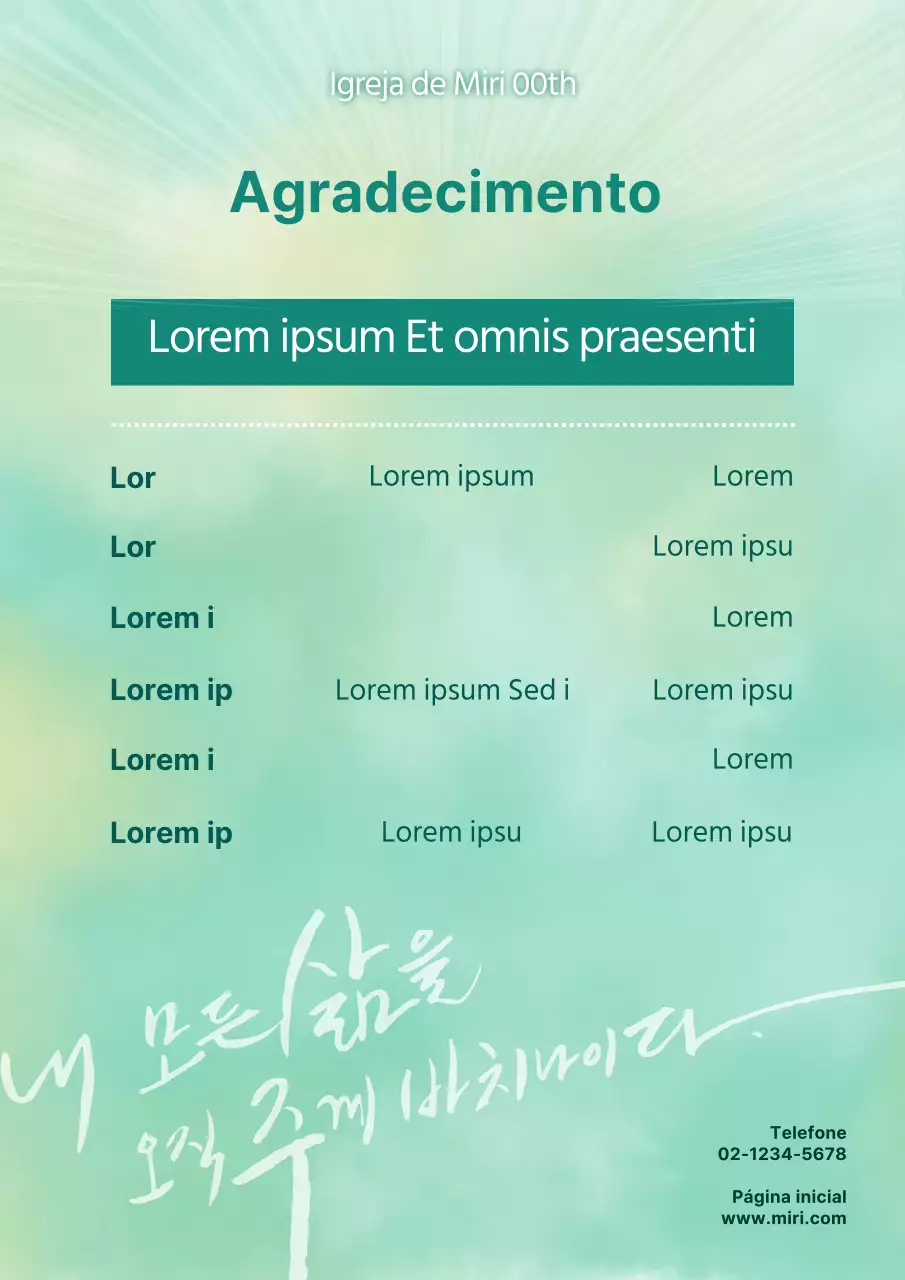 Um guia para o boletim de serviço clássico de ação de graças em verde e menta