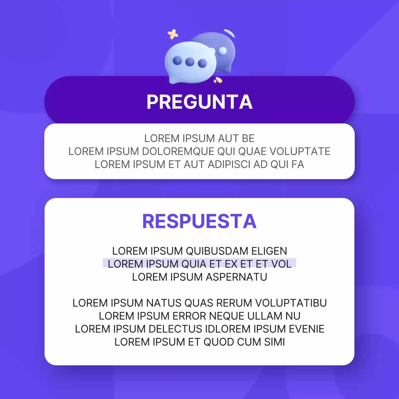 Promueva una sencilla entrevista de personalidad corporativa en morado y rosa