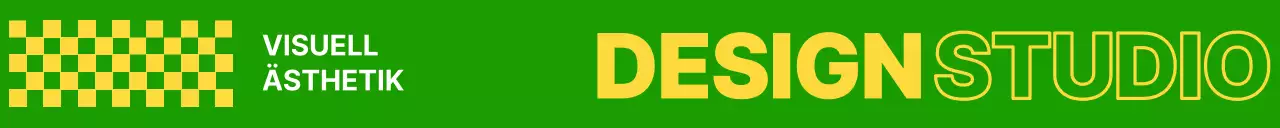 Designstudio mit angesagten Mustern in Gelb