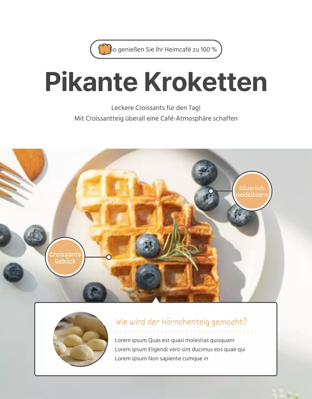 Förderung des Verkaufs eines einfachen gehäkelten orange-beigen Kragens