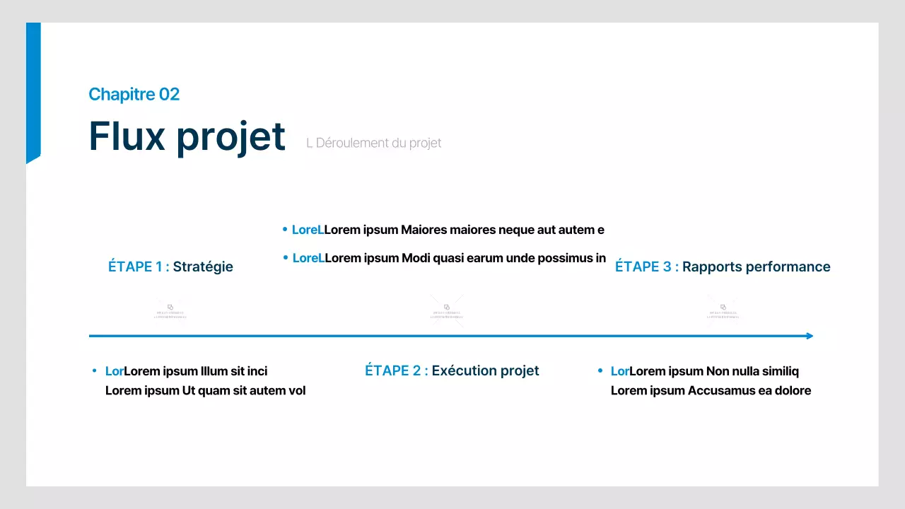 Plan d'affaires simple d'un employé de bureau en bleu et bleu marine