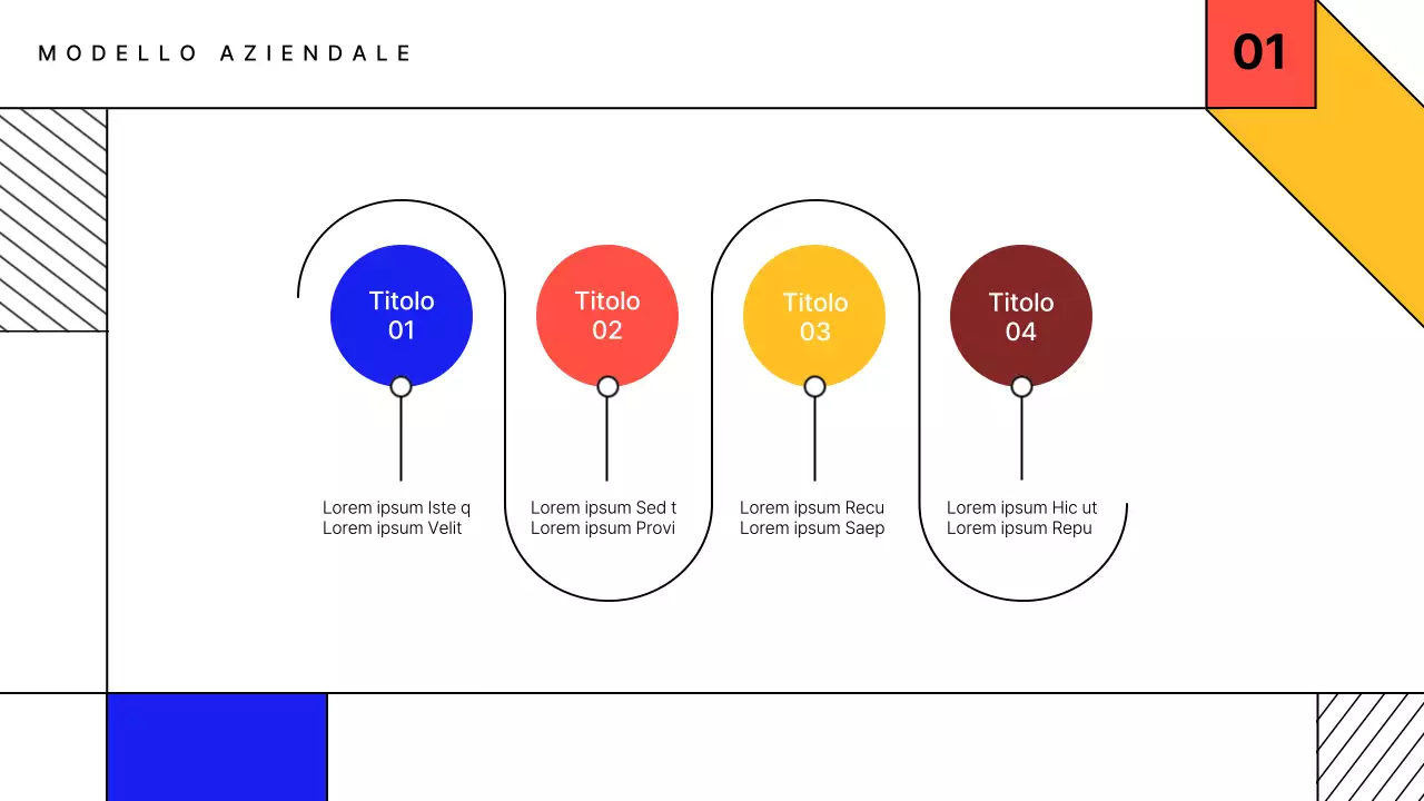 Un semplice rapporto commerciale in giallo e rosso