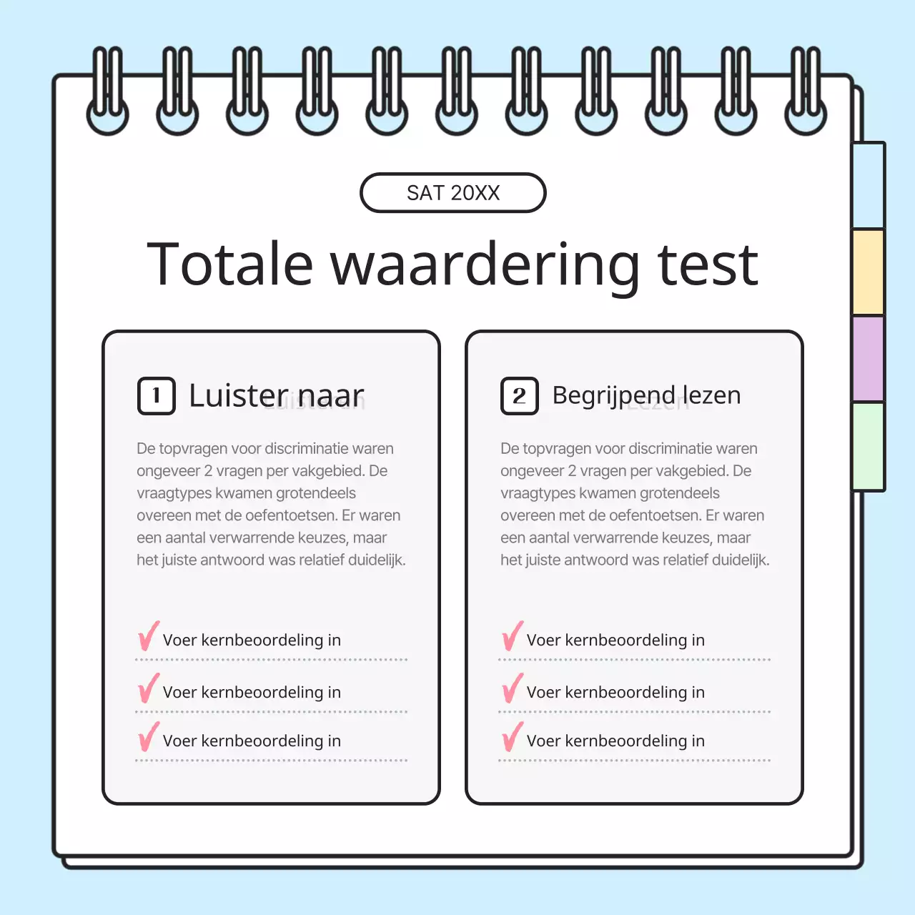 Promoot regenboogkleurige en eenvoudige SAT-examen trendanalyse voor academies