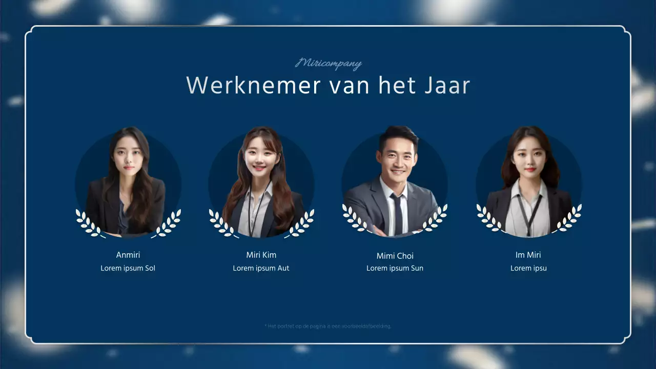 Een luxueus eindejaarsrapport in marineblauw en zilver